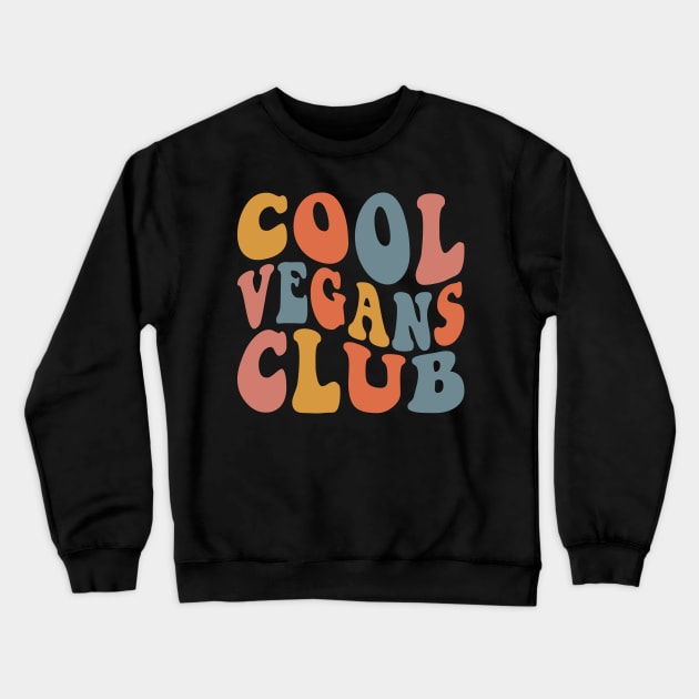 Cool Vegans Club, Vegan Christmas Gifts, 2023 Crewneck Sweatshirt by KindWanderer